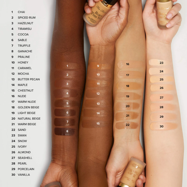 Born This Way Natural Finish Longwear Liquid Foundation - Bajo Pedido - Imagen 5