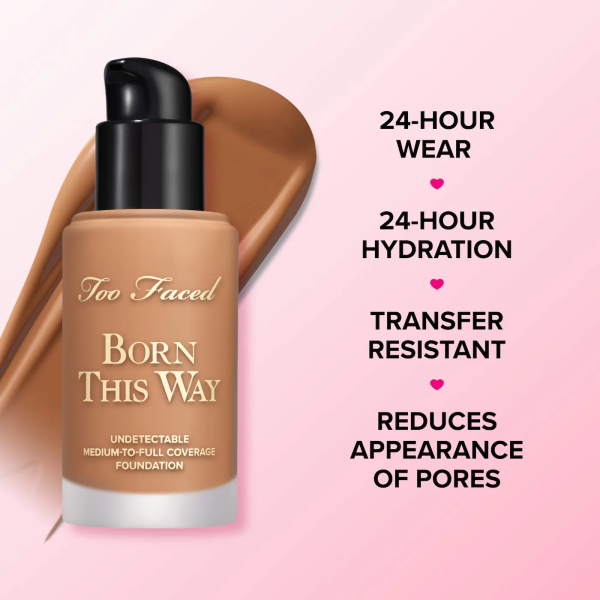 Born This Way Natural Finish Longwear Liquid Foundation - Bajo Pedido - Imagen 6