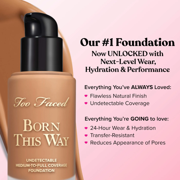 Born This Way Natural Finish Longwear Liquid Foundation - Bajo Pedido - Imagen 4