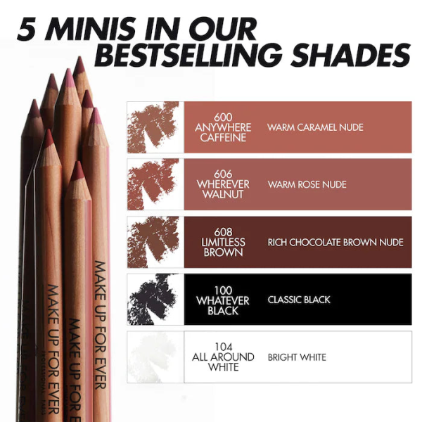 Mini Artist Color Pencil Lipliner & Eyeliner Kit - Imagen 3