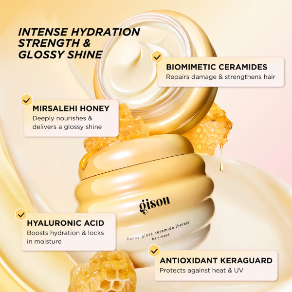 Honey Gloss Ceramide Therapy Hydrating Hair Mask - Bajo Pedido - Imagen 3