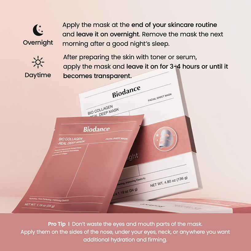 Bio Collagen Real Deep Mask for Pore Minimizing & Firming Care - Imagen 8