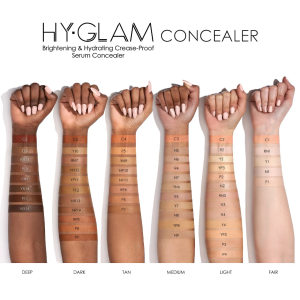 Hy-Glam Brightening & Hydrating Medium to Full Coverage Crease Proof Serum Color Corrector - Bajo Pedido