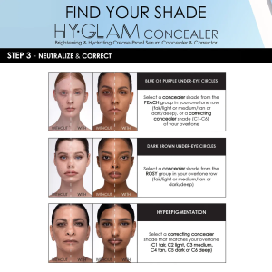 Hy-Glam Brightening & Hydrating Medium to Full Coverage Crease Proof Serum Color Corrector - Bajo Pedido