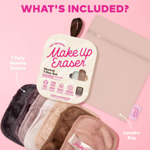 MakeUp Eraser® Neutrals 7-Day Set Reusable Makeup Remover - Bajo Pedido