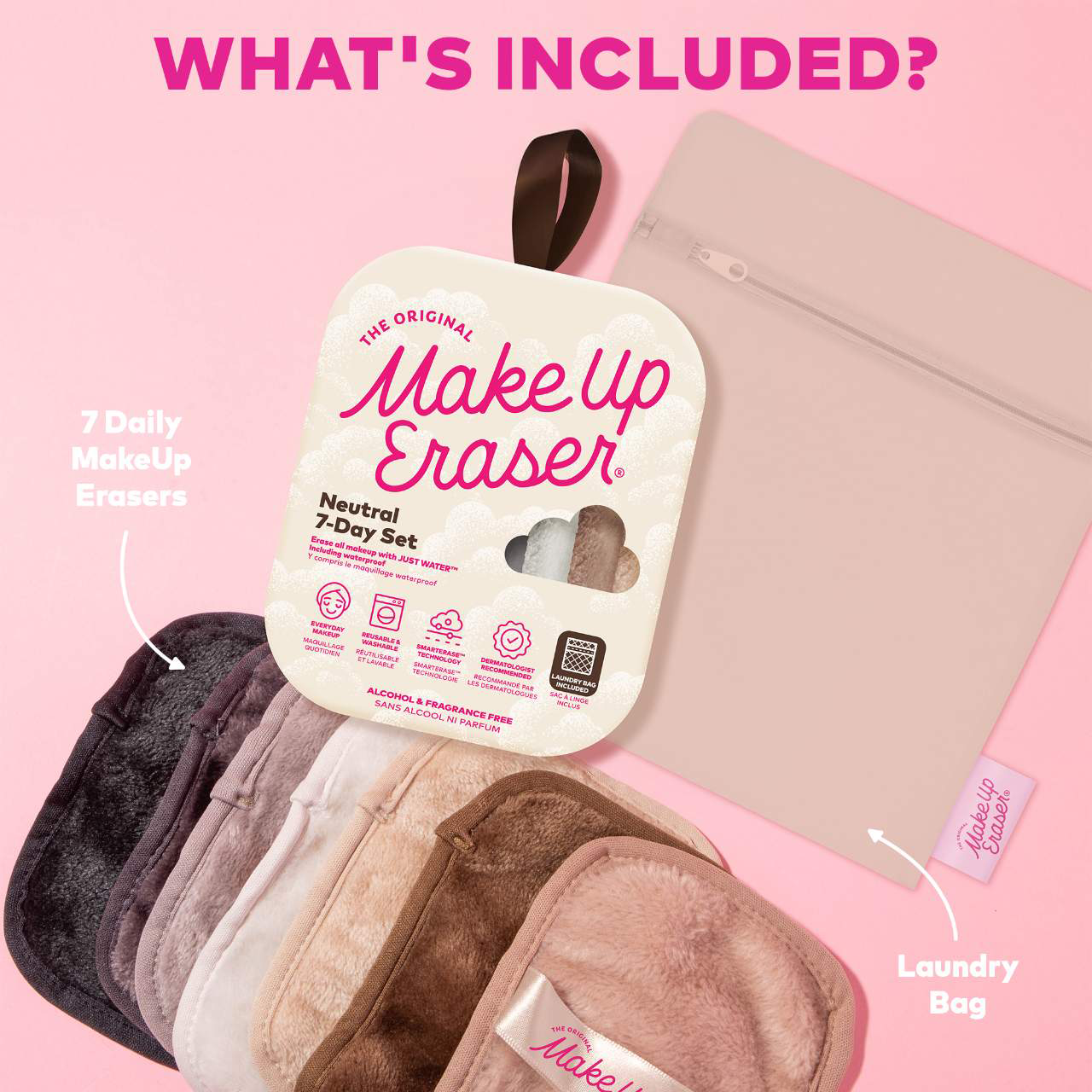MakeUp Eraser® Neutrals 7-Day Set Reusable Makeup Remover - Bajo Pedido - Imagen 4
