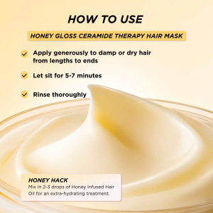 Honey Gloss Ceramide Therapy Hydrating Hair Mask - Bajo Pedido