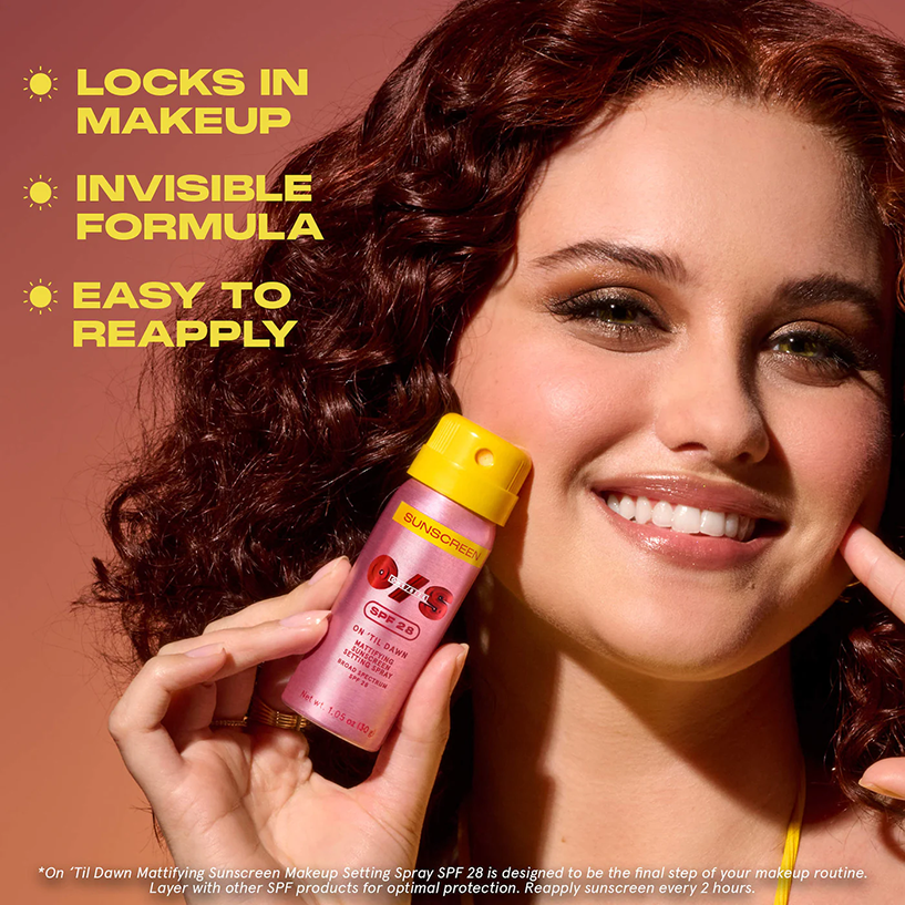 On 'Til Dawn Mattifying Sunscreen Makeup Setting Spray SPF 28 - Imagen 10