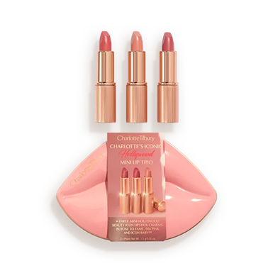 Mini Iconic Hollywood Lipstick Trio Gift Set