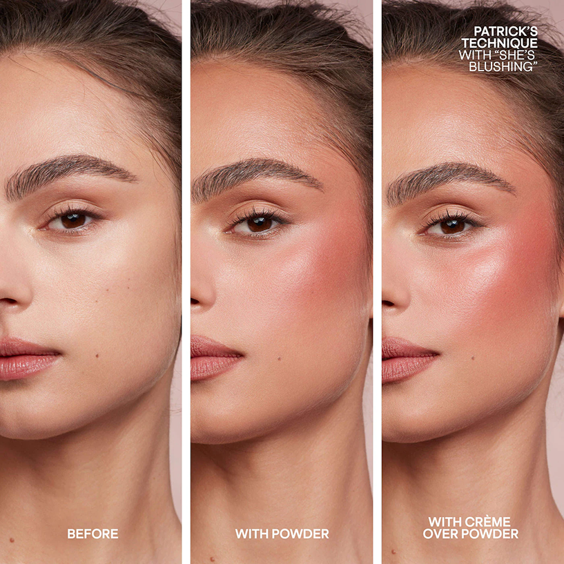 Mini Major Headlines Double-Take Crème & Powder Blush Duo - Imagen 6