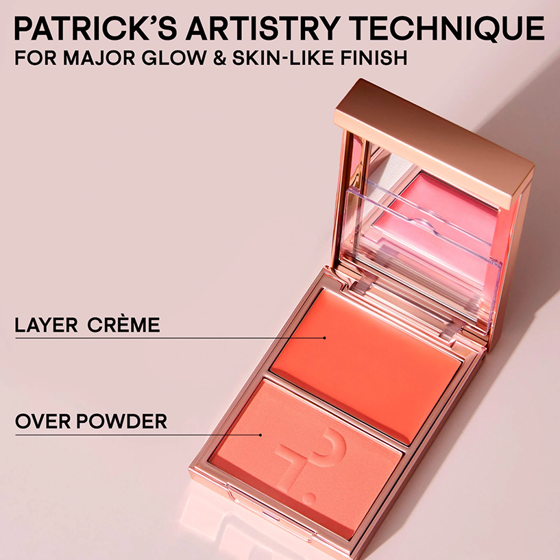 Mini Major Headlines Double-Take Crème & Powder Blush Duo - Imagen 7