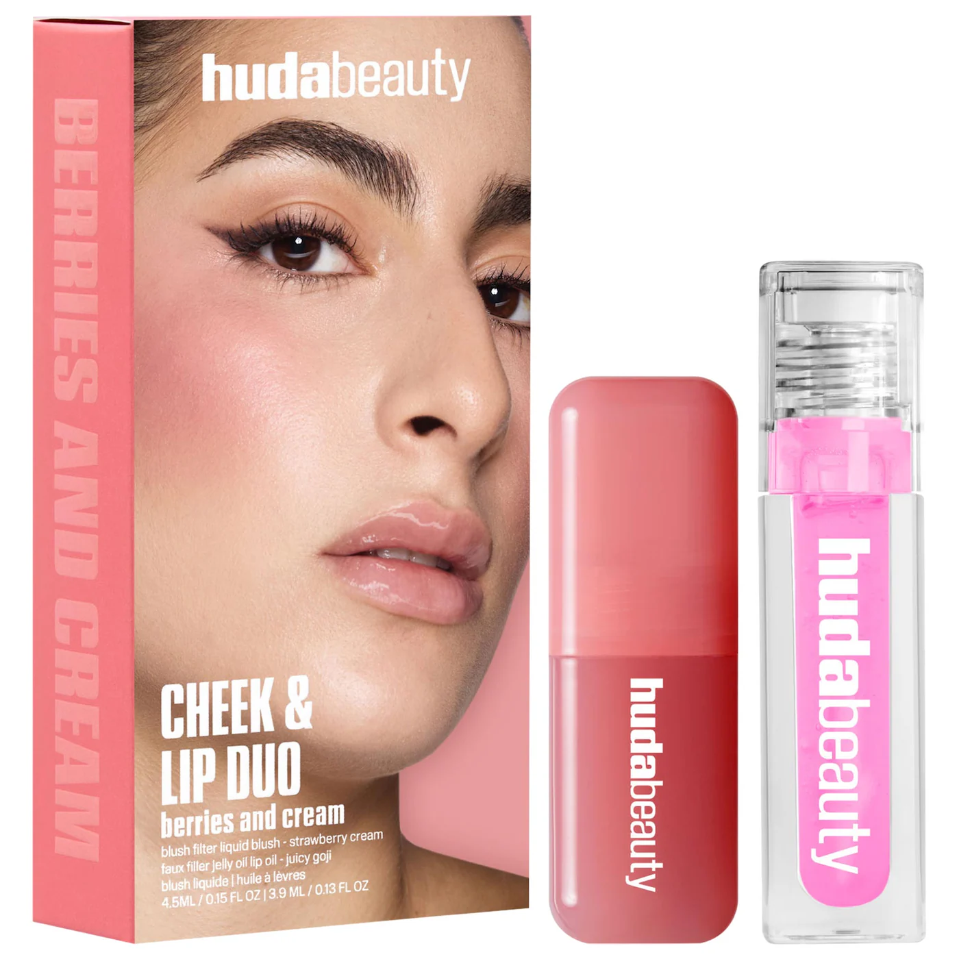 HUDA BEAUTY Berries and Cream Cheek and Lip Duo-Bajo Pedido
