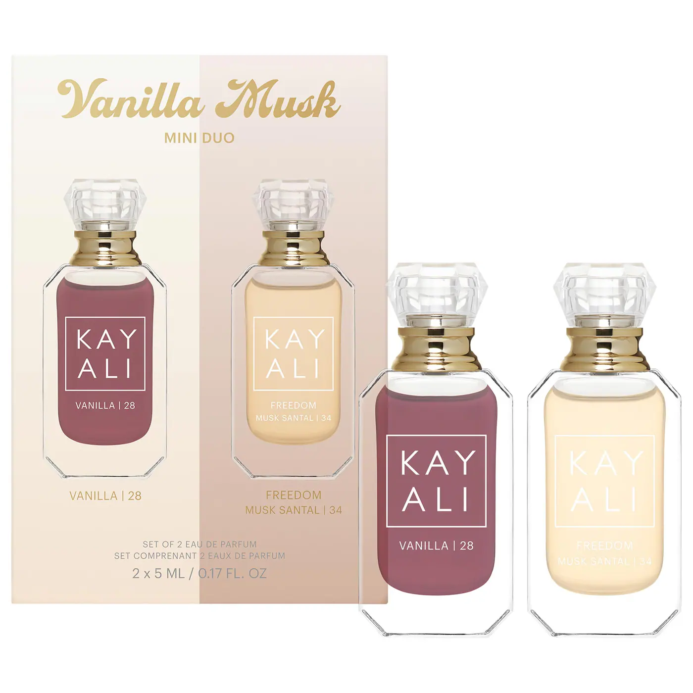KAYALI Vanilla Musk Mini Duo Perfume Gift Set-Bajo Pedido