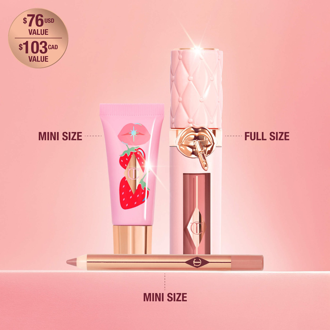 Charlotte Tilbury Juicy, Plumper-Looking Lips Kit-Bajo Pedido