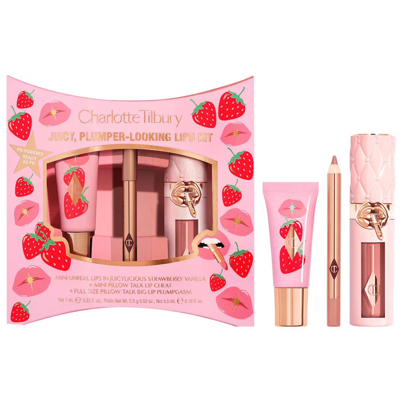 Charlotte Tilbury Juicy, Plumper-Looking Lips Kit-Bajo Pedido