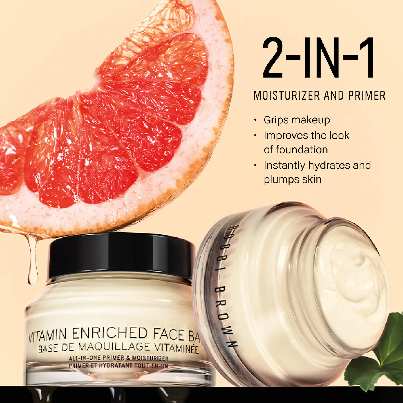 Vitamin Enriched Face Base Moisturizer & Primer with Vitamin C + Hyaluronic Acid-Bajo Pedido