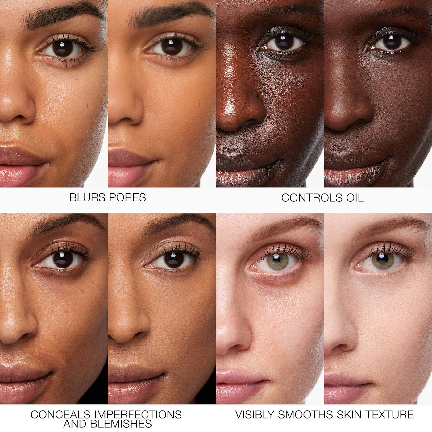 Natural Matte Longwear Pore Blurring Medium-to-Full Coverage Foundation-Bajo Pedido