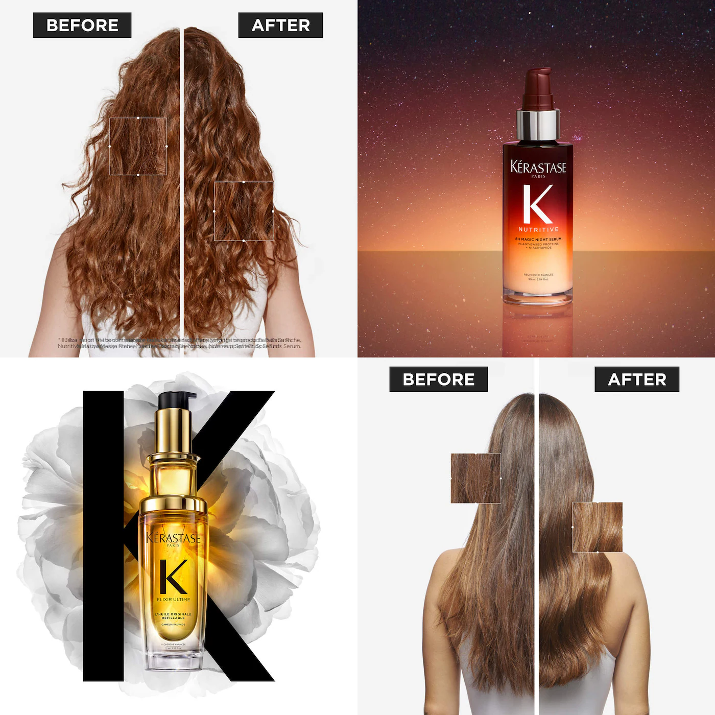 Mini Elixir Ultime Hair Oil & 8H Magic Night Serum Hair Gift Set- Bajo Pedido