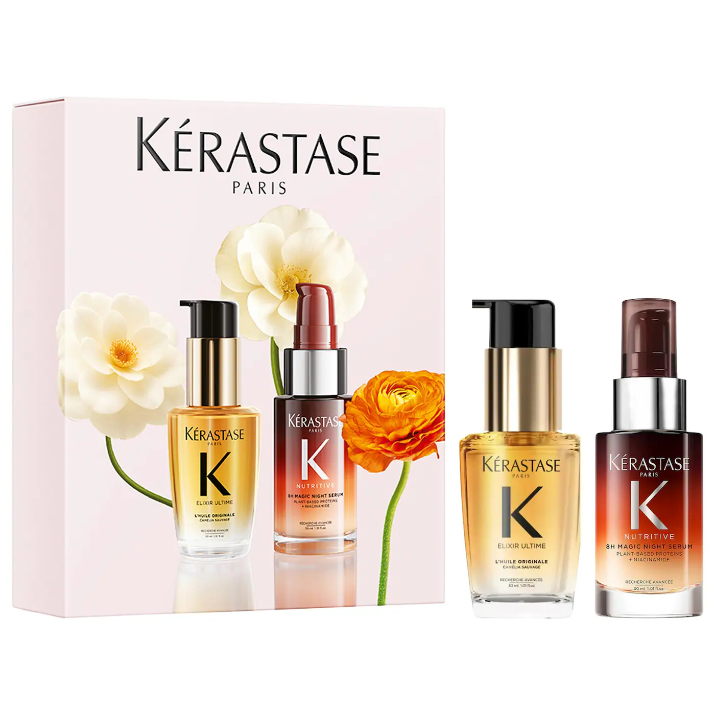 Mini Elixir Ultime Hair Oil & 8H Magic Night Serum Hair Gift Set- Bajo Pedido