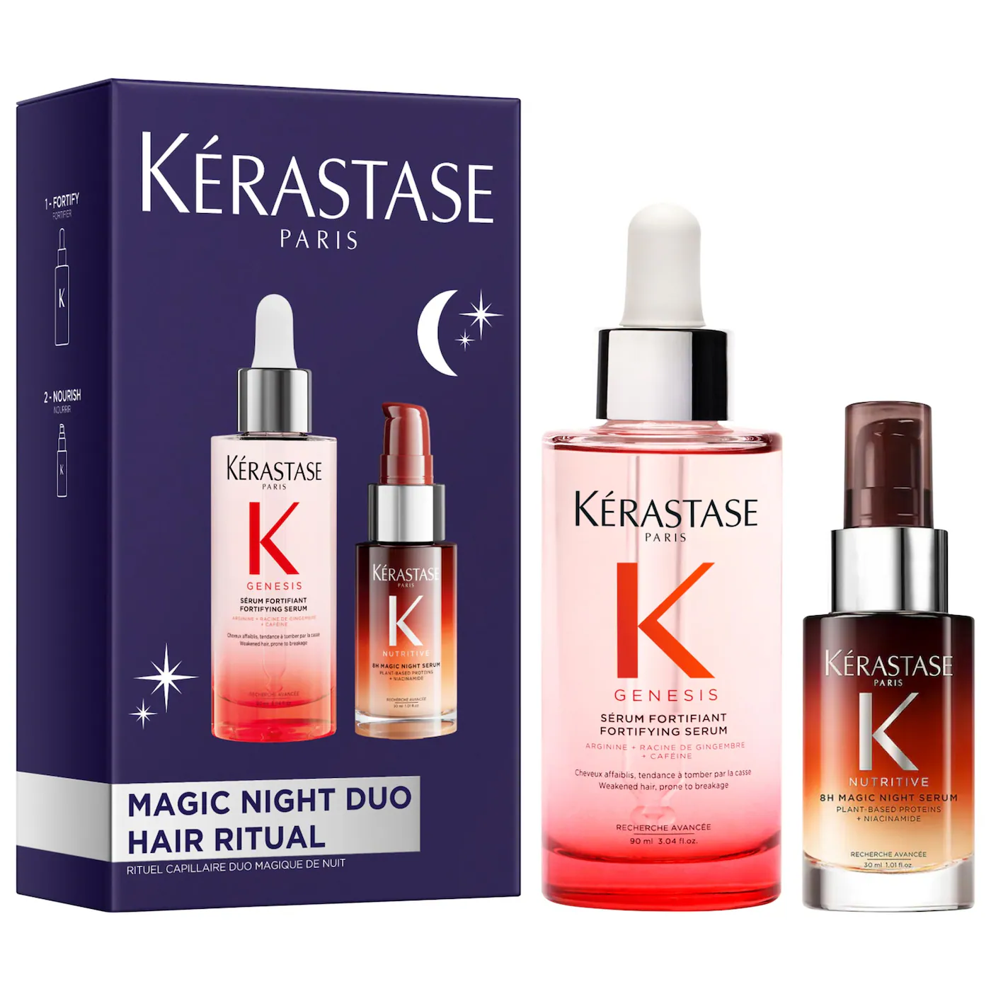 Genesis Serum & Mini 8H Magic Night Serum Hair Gift Set-Bajo Pedido