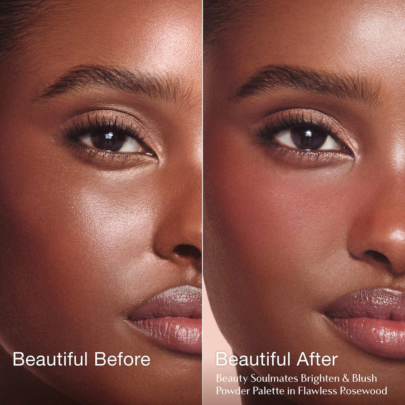 Pillow Talk Beauty Soulmates Airbrush Flawless Finish Brightening and Blush Powder Palette